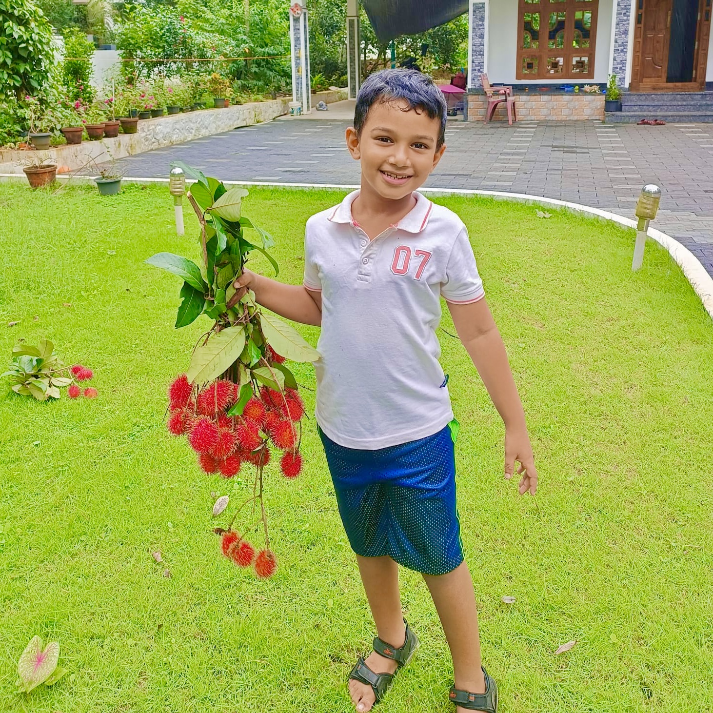 Farmer in garden